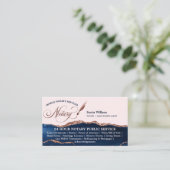 Vliegbrochure voor mobiele notaris- en leningsagen visitekaartje (Staand voorkant)