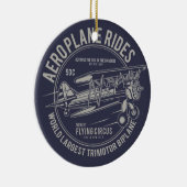 vliegcircus | vliegtuigschenkingen keramisch ornament (Rechts)