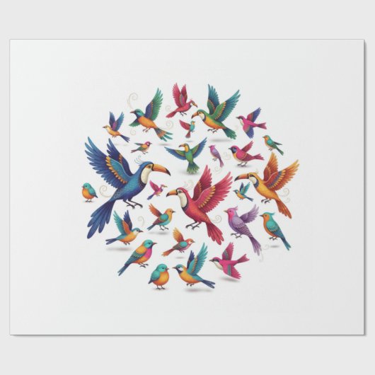 Vliegcirkel - Harmonie in Beweging Cadeaupapier (Vlak)