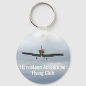 Vliegclub Keyring met licht Vliegtuig. Sleutelhanger (Voorkant)