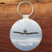 Vliegclub Keyring met licht Vliegtuig. Sleutelhanger (Voorkant)