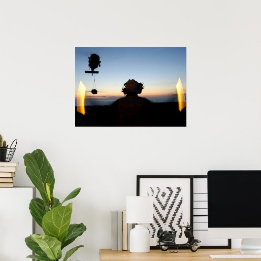 Vliegdekschip Crewman Poster (Thuiskantoor)