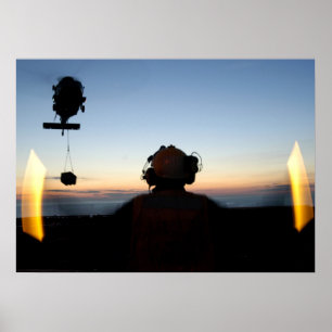 Vliegdekschip Crewman Poster