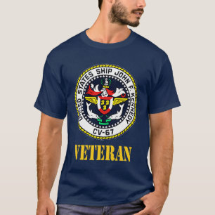 Vliegdekschip USS John F Kennedy CV67 veteraan P T-shirt