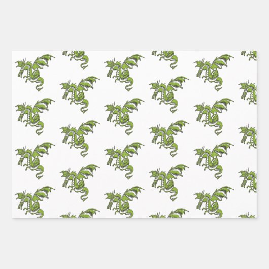 Vliegdradenontwerp Inpakpapier Vel (Voorkant 3)