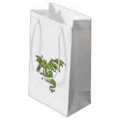 Vliegdradenontwerp Klein Cadeauzakje (Achterkant Gekanteld)