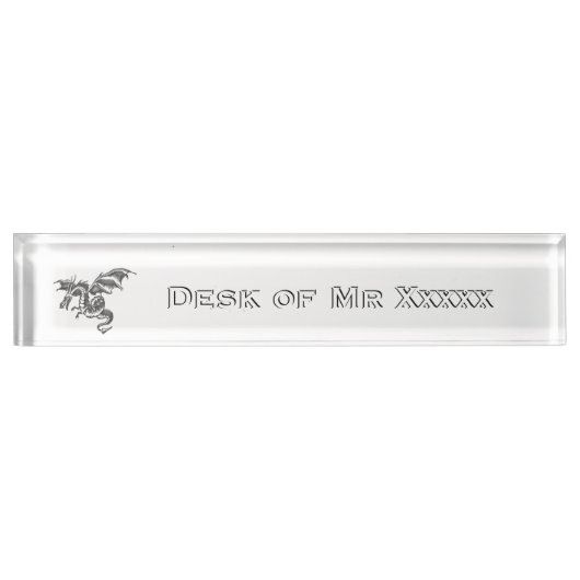 Vliegdrakennaam Bord Naambordje (Voorkant)