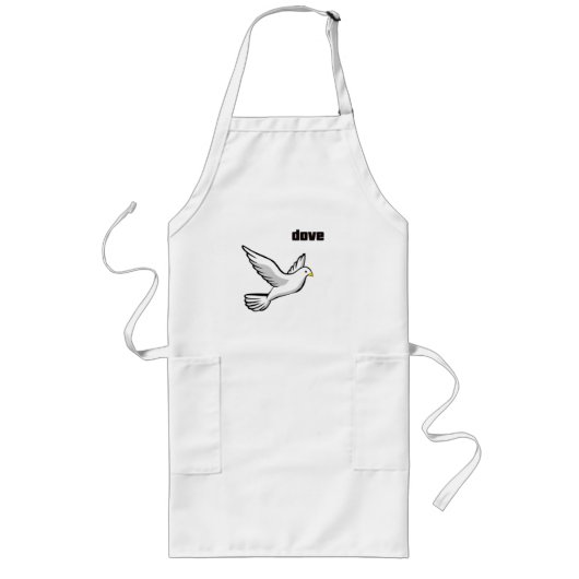 Vliegduif Lang Schort (Voorkant)