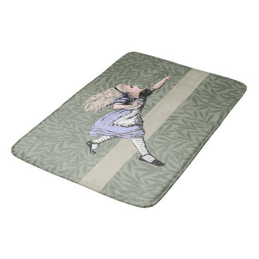 Vliegen Alice in Wonderland kijken glas Badmat (Gekanteld)