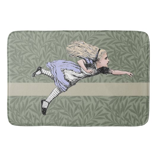 Vliegen Alice in Wonderland kijken glas Badmat (Voorkant)