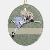 Vliegen Alice in Wonderland kijken glas Keramisch Ornament (Links)