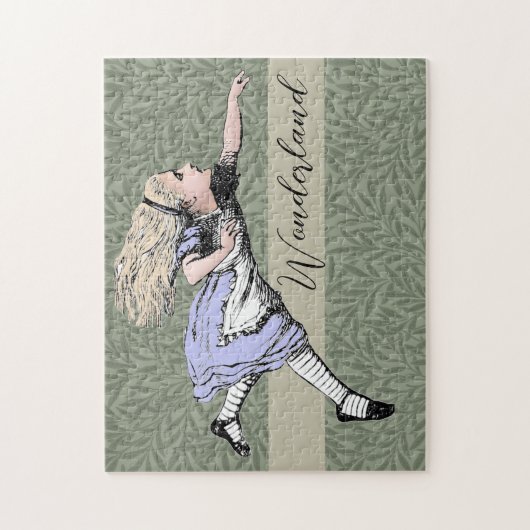 Vliegen Alice in Wonderland kijken glas Legpuzzel (Verticaal)