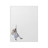 Vliegen Alice in Wonderland kijken glas Notitieblok (Linkerzijde)