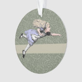 Vliegen Alice in Wonderland kijken glas Ornament (voorkant)
