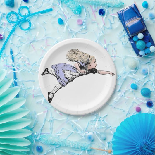 Vliegen Alice in Wonderland kijken glas Papieren Bordje (Feest)