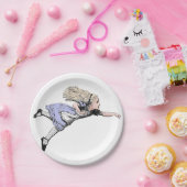 Vliegen Alice in Wonderland kijken glas Papieren Bordje (Feest)