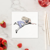 Vliegen Alice in Wonderland kijken glas Servet (Insitu)