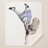 Vliegen Alice in Wonderland kijken glas Sherpa Deken (Voorkant)