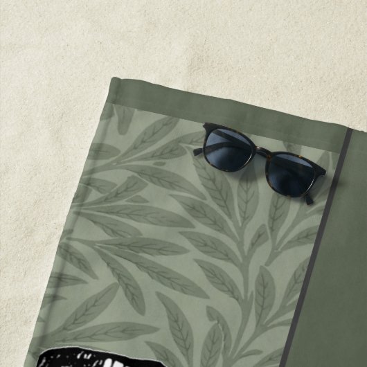 Vliegen Alice in Wonderland kijken glas Strandlaken (In situ)