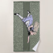 Vliegen Alice in Wonderland kijken glas Strandlaken (Voorkant)