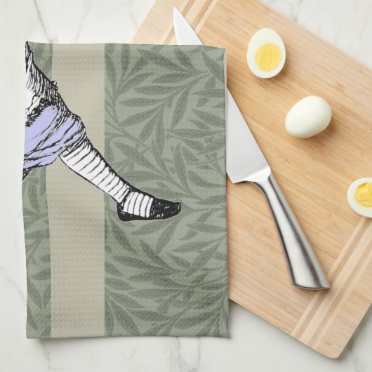 Vliegen Alice in Wonderland kijken glas Theedoek (Quarter Fold)