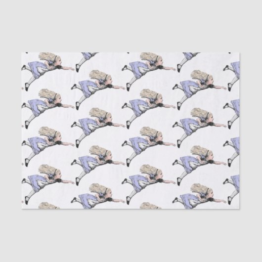 Vliegen Alice in Wonderland kijken glas Tissuepapier (Voorkant)