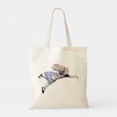 Vliegen Alice in Wonderland kijken glas Tote Bag (Achterkant)