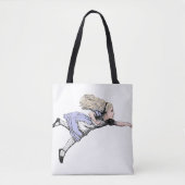 Vliegen Alice in Wonderland kijken glas Tote Bag (Voorkant)