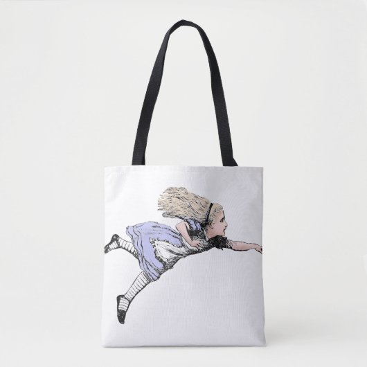 Vliegen Alice in Wonderland kijken glas Tote Bag (Voorkant)