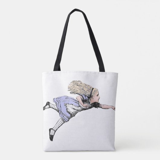 Vliegen Alice in Wonderland kijken glas Tote Bag (Achterkant)