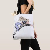 Vliegen Alice in Wonderland kijken glas Tote Bag (Dichtbij)