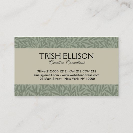 Vliegen Alice in Wonderland kijken glas Visitekaartje (Achterkant)