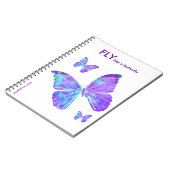 Vliegen als een vlinderboekje van Jan Marvin Notitieboek (Linkerzijde)