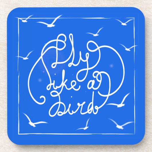 Vliegen als een vogel drankjes onderzetter (Voorkant)