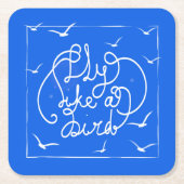 Vliegen als een vogel kartonnen onderzetters (Voorkant)