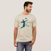 Vliegen begint op het veld, Volleybal T-shirt (Voorkant volledig)