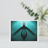Vliegen (bestek Abstract) Briefkaart (Staand voorkant)
