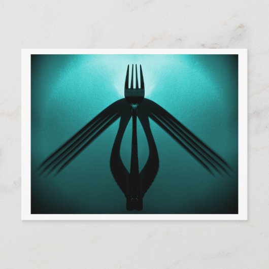 Vliegen (bestek Abstract) Briefkaart (Voorkant)