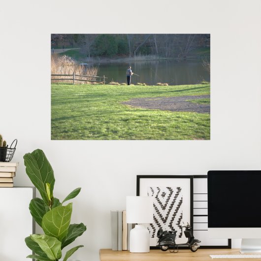 Vliegen bij varkens poster (Thuiskantoor)