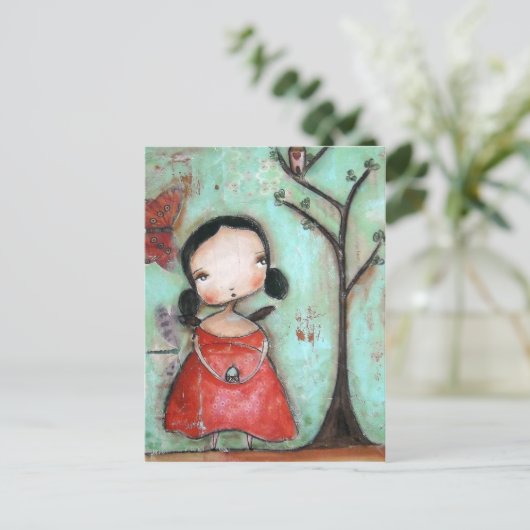 vliegen briefkaart (Staand voorkant)