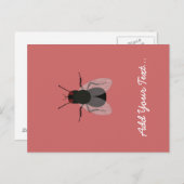 vliegen briefkaart (Voorkant / Achterkant)