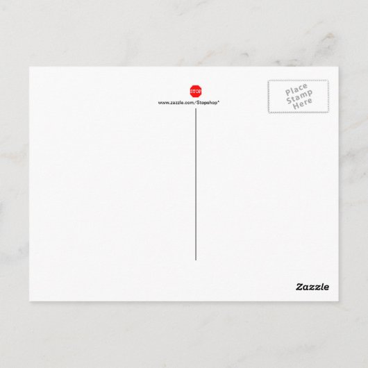 vliegen briefkaart (Achterkant)