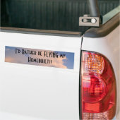 vliegen bumpersticker (Op Truck)