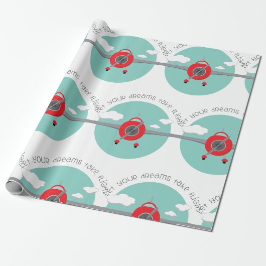 Vliegen Cadeaupapier (Uitgerold)