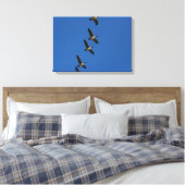 vliegen canvas afdruk (Insitu (Slaapkamer))