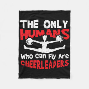 Vliegen De Enige Mensen Die Kunnen Vliegen - Cheer Fleece Deken