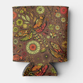 Vliegen, dragonvlieg op kannamonbruin blikjeskoeler (Voorkant)