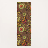 Vliegen, dragonvlieg op kannamonbruin yogamat (Voorkant)