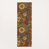 Vliegen, dragonvlieg op kannamonbruin yogamat (Achterkant)