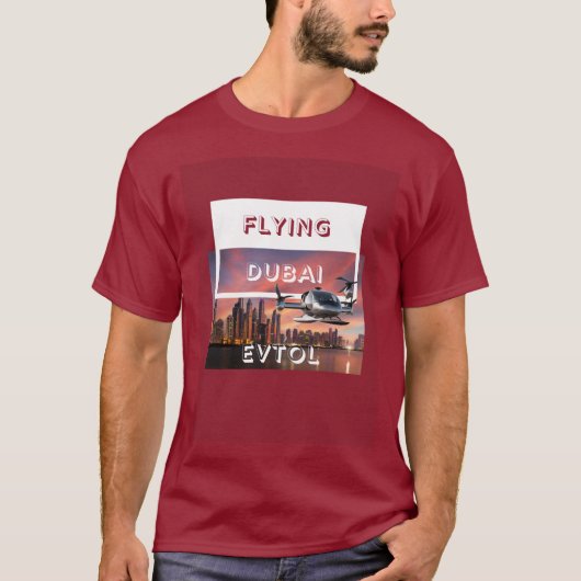 Vliegen Dubai EVTOL voor Air Taxi AAM UAM T-shirt (Voorkant)